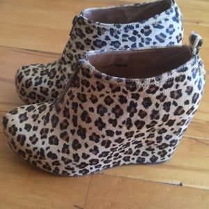 Jeffrey Campbell Leopard-Print Platform Wedges